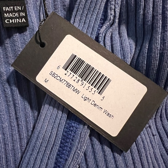 NWT Spades Ribbed Mineral Wash Distressed Button Front Cardigan size M - Picture 4 of 10